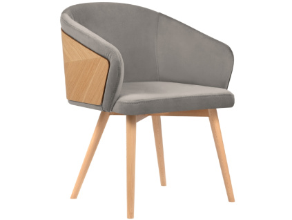 Sametová jídelní židle Tucan