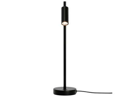 Černá kovová stolní lampa Omari