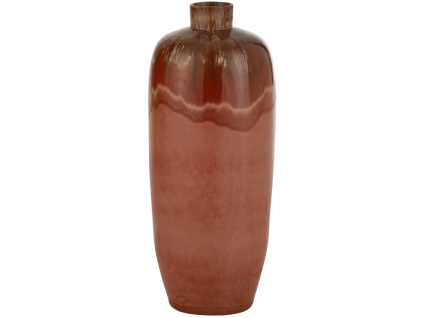Červená keramická váza J-line Akone 70 cm