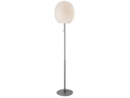 Stříbrná kovová stojací lampa Halo Design Wrong 150 cm