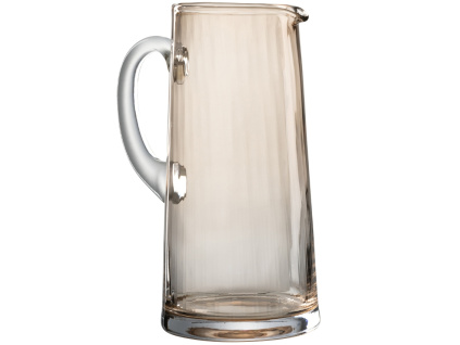 Hnědý skleněný džbán J-Line Terje 1,5 l