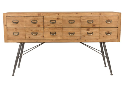 Hnědá komoda DUTCHBONE Six 150 x 40 cm
