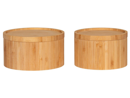 Set dvou bambusových dóz Candimala 13/15 cm
