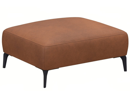 Hnědá kožená podnožka FLEXLUX VOLUZZI 91 x 71 cm