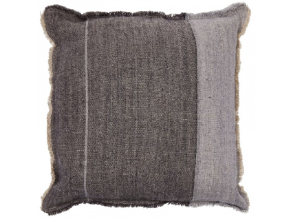 Tmavě modrý lněný povlak na polštář Kave Home Seloia 50 x 50 cm