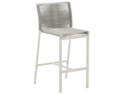 Světle šedá zahradní barová židle Kave Home Culip 65 cm