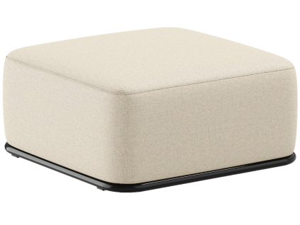 Béžová čalouněná zahradní podnožka Straw 80 x 80 cm