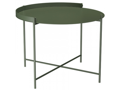 Zelený kovový zahradní konferenční stolek HOUE Edge 62 cm