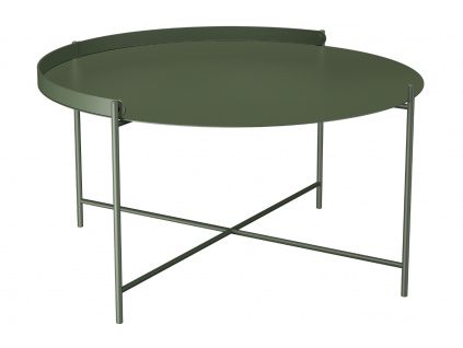Zelený kovový zahradní konferenční stolek HOUE Edge 76 cm