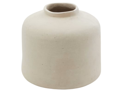 Bílá váza Kave Home Serina 24 cm