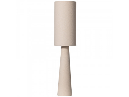 Béžová kovová stojací lampa Lofa 130 cm
