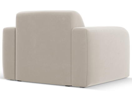 Béžové sametové křeslo Windsor & Co Lola