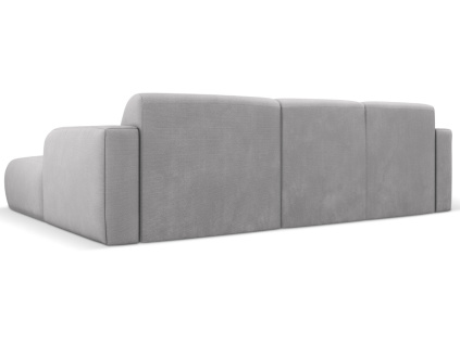 Světle šedá čalouněná rohová pohovka Windsor & Co Lola 250 cm, pravá