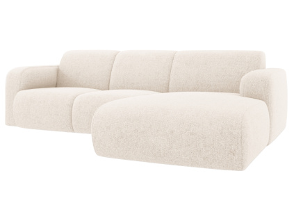 Světle béžová čalouněná rohová pohovka Windsor & Co Lola II. 250 cm, pravá