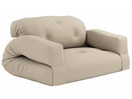 Béžová rozkládací zahradní pohovka Karup Design Hippo 140 cm