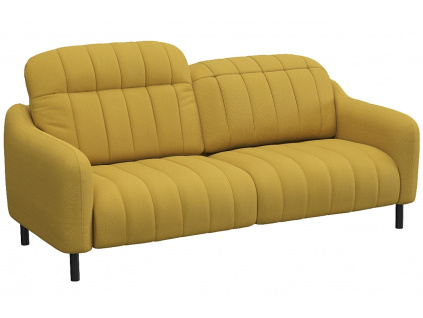 Žlutá čalouněná trojmístná pohovka FLEXLUX OTRANTO 210 cm
