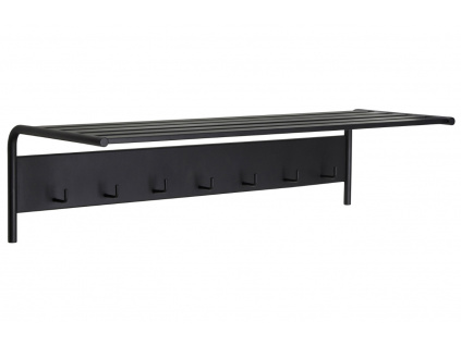 Černý kovový nástěnný věšák Hübsch Fusion 81 cm