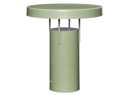 Světle zelená kovová nabíjecí stolní LED lampa Hübsch BringMe