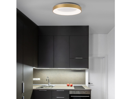 Zlaté stropní LED světlo Nova Luce Rando Thin 60 cm