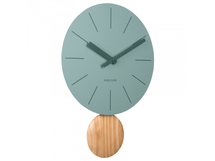 Tyrkysové nástěnné hodiny Lora 30 cm