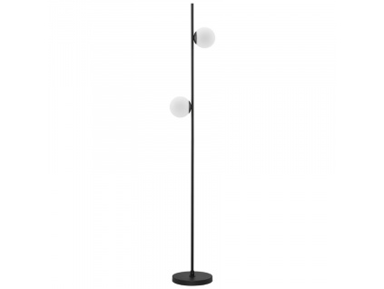 Opálově bílá skleněná stojací LED lampa Nova Luce Nuvole 169,5 cm
