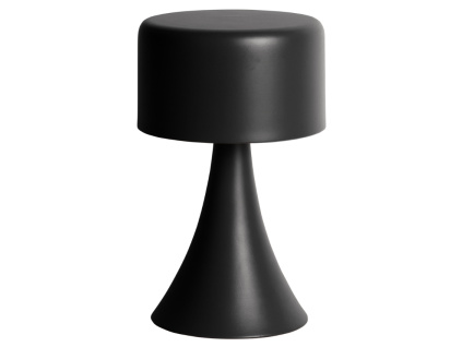 Černá kovová stolní LED lampa Reno