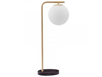 Opálově bílá skleněná stolní lampa Nova Luce Alvarez