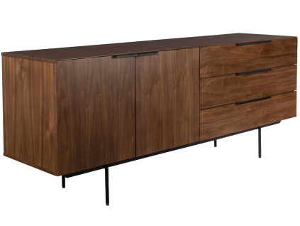 Komoda ZUIVER TRAVIS 180 x 45 cm v dekoru ořech