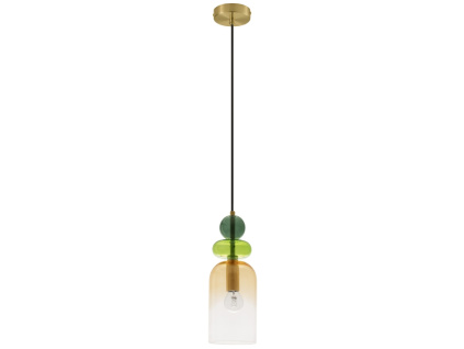 Barevné skleněné závěsné světlo Nova Luce Murano 10,8 cm