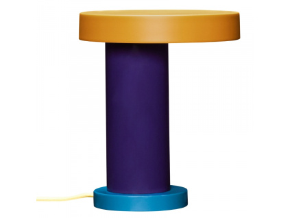 Žluto-fialová kovová stolní LED lampa Hübsch Magic