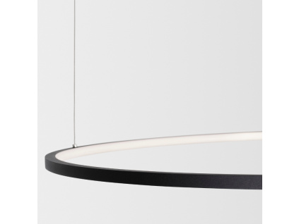 Černé kovové závěsné LED světlo Nova Luce Tarquin 100 cm