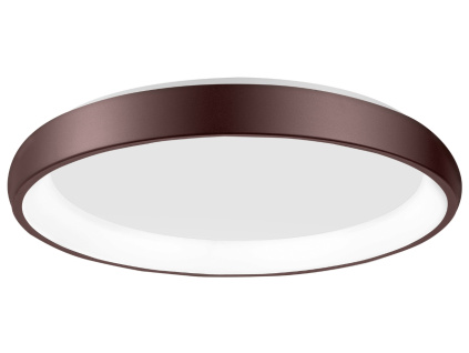 Hnědé kovové stropní LED světlo Nova Luce Albi 61 cm