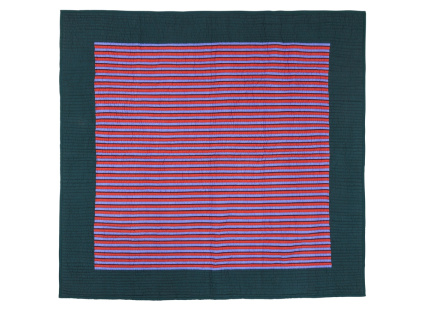 Barevný bavlněný pléd Hübsch Twist 260 x 260 cm