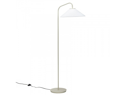 Béžová skleněná stojací lampa Hübsch Solid 158 cm