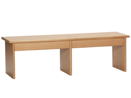 Dubový odkládací stolek Hübsch Doppio 99 x 30 cm