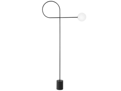 Černá kovová stojací lampa Nova Luce Dedalo 150 cm