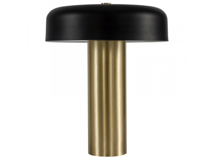Černo-zlatá kovová stolní LED lampa Nova Luce Pandora