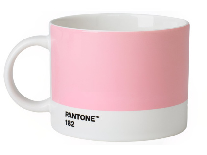 Světle růžový porcelánový hrnek Pantone Light Pink 182 475 ml