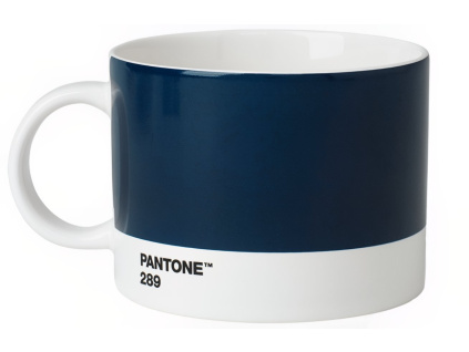 Tmavě modrý porcelánový hrnek na čaj Pantone Dark Blue 289 475 ml