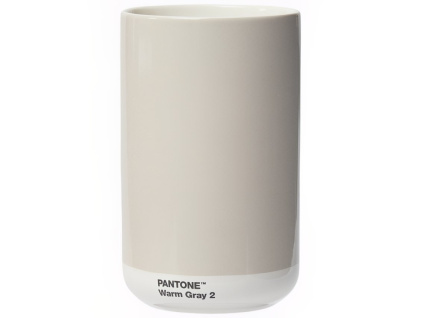 Světle šedá keramická váza Pantone Warm Gray 2 17 cm