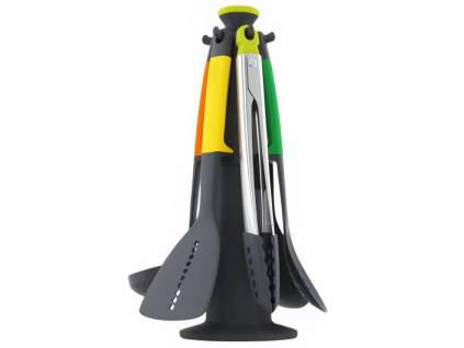 Sada plastových kuchyňských pomůcek se stojanem Elevate Multicolour