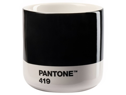 Černý porcelánový hrnek Pantone Black 419 100 ml