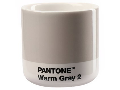 Světle šedý porcelánový hrnek Pantone Warm Gray 2 100 ml