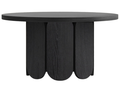 Černý dubový konferenční stolek Woodman Soft 78 cm