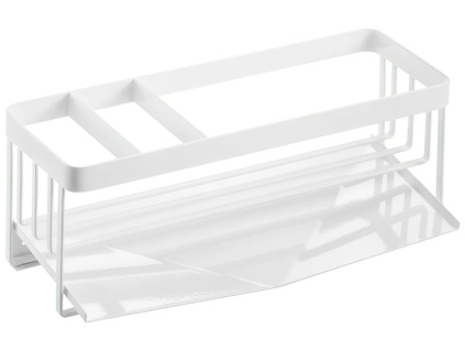 Bílý kovový stojan na mycí prostředky Yamazaki Tower 25 x 10 cm