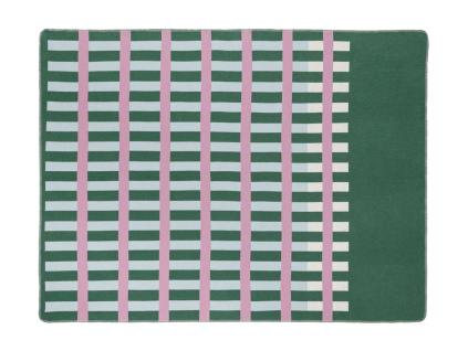 Zeleno-fialový pléd Onu 200 x 160 cm