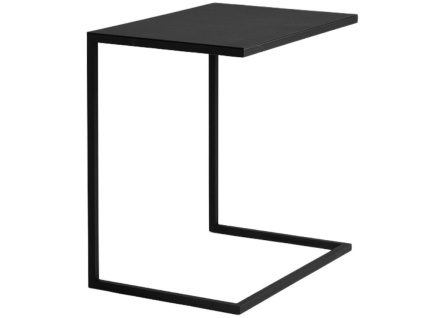 Černý kovový odkládací stolek Volme 60 cm