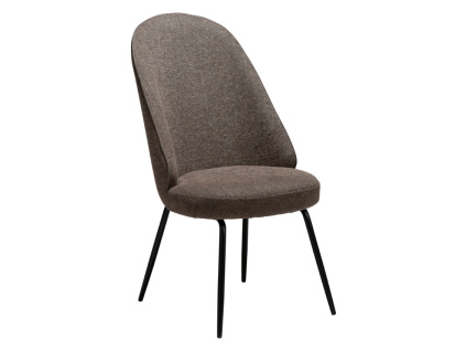 Hnědá bouclé jídelní židle DAN-FORM Utopia