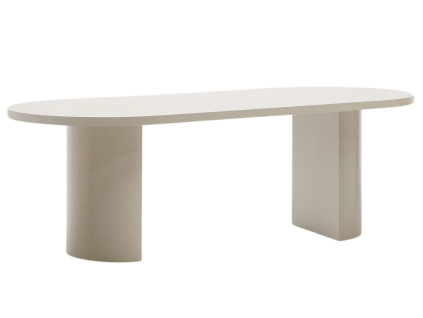 Lakovaný jídelní stůl Kave Home Nealy 240 x 100 cm - odstín ecru