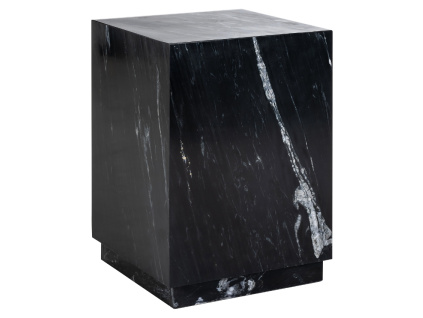 Černý mramorový odkládací stolek Richmond Salvatore 40,5 x 40,5 cm